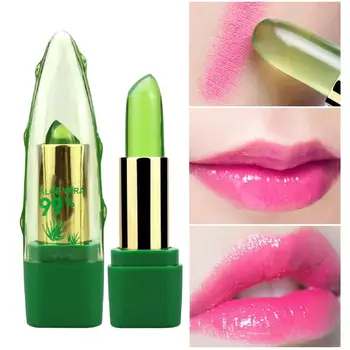 אורגני אלוורה ג ' לי שפתון שינוי צבע שפתון טבעי צמח איפור שפתיים