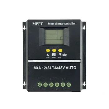 80A MPPT/PWM Solar Charge Controller 12V/24V/36V/48V אוטומטי בקר כלים סולארית PV מטען סוללות עם LCD & Dual USB