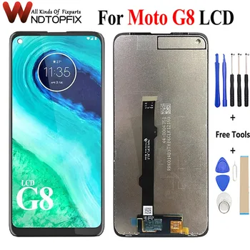 עבור Motorola Moto-G8 תצוגת LCD מסך מגע Digiziter הרכבה להחליף על מוטו-G8 LCD XT2045-1XT2045-2 XT2045-5 LCD מסך