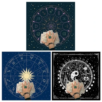 11UE חזיונות המפה 12 קבוצות כוכבים קלפי טארוט המפה המזבחות בד חזיונות הנביאים משחק לוח אביזרים