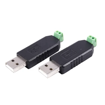 2x PC USB RS485 RS-485 ממשק ממיר מתאם סדרתי תואם + PLC