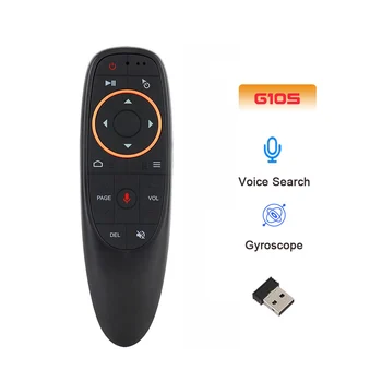 G10S עכבר אוויר הקול שלט רחוק 2.4 G Wireless גירוסקופ IR למידה עבור אנדרואיד תיבת הטלוויזיה HK1 H96 מקס X88 PRO X96 מקס