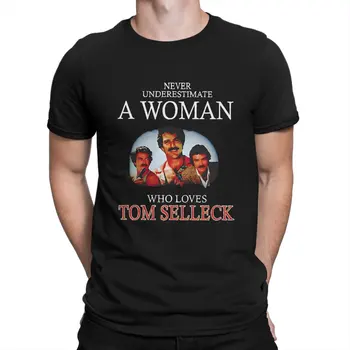 מי אוהב את טום סלק חולצות T לגברים טהור כותנה חידוש חולצות או הצוואר U-אל תמעיט חולצת טריקו שרוול קצר חולצות