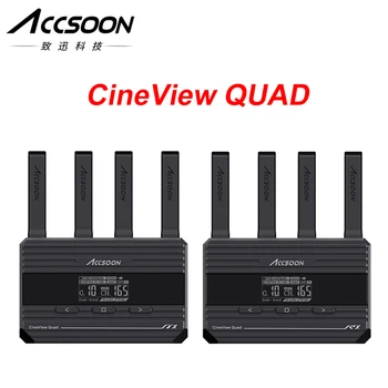 ACCSOON CineView QUAD 2.4 Ghz 5Ghz Dual channel אלחוטית שידור וידאו מערכת SDI 1080P HDMI 150m לעומת CineEye 2 Pro