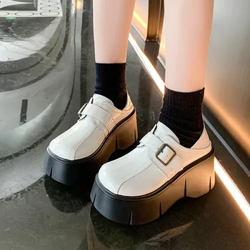 סתיו עקבים גבוהים נשים נעלי נעלי פלטפורמה נעליים מזדמנים מעצב 2024 אופנה הליכה חדש מגמה נוח פאטוס פאטאל