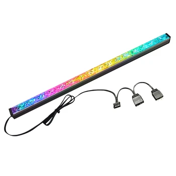 COOLMOON מחשב RGB צבע אור הרצועה 5V/3PIN מארז אלומיניום אור עם מגנטי צבעוני RGB LED מנורה
