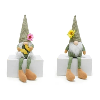 האביב פרח פרפר Gnome נוי, קישוט הבית קישוט Dropship