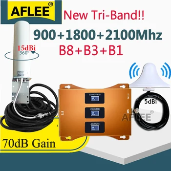 BigSale!!900 1800 2100 GSM WCDMA LTE Tri-Band נייד 4G סלולריים מגבר GSM מהדר 2G3G4G רשת ניידים האיתותים Booster