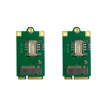 2X 4G 5G מ. 2 Pcie מתאם NGFF כדי Mini Pci-E מתאם לוח עם חריץ לכרטיס SIM עבור L860-GL DW5820E DW5816E EM7455