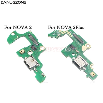 10PCS/הרבה עבור Huawei נובה 2 + USB טעינת Dock ג ' ק תקע שקע יציאת מחבר מטען לוח להגמיש כבלים
