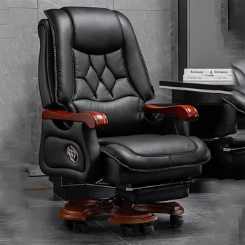 יוקרה המותני תמיכה לגב הכיסא במשרד גוף מלא, קומת מנהלים טרקלין כיסא עבודה הדום רך