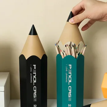 אופנה כלי כתיבה עט אחסון דלי קיבולת גדולה יצירתיות עפרונות מחזיק על שולחן האיפור