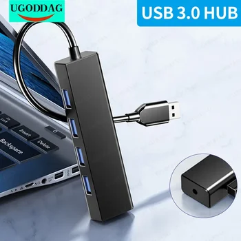 4 ב 1 רכזת USB במהירות גבוהה 4 יציאות USB 3.0 Hub יציאת USB נייד OTG רכזת USB כבל מפצל מתאם עבור אביזרי מחשב