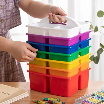 רב-תכליתי Stackable סל אחסון פלסטיק מעשי הפרט רשת אחסון מגש לילדים