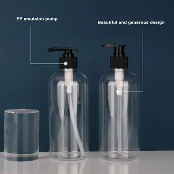 מחלק בקבוקים עם התחתון עיצוב עמיד Bpa-חינם משאבת בקבוקים נייד דיספנסרים עבור שמפו תחליב סבון מחלק