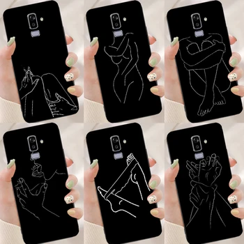 אמנות פשוטה לנשק רוז סקס בחורה הגוף Case For Samsung Galaxy A3 A5 J3 J5 J-7 2016 2017 J6 J4 A6 A8 בנוסף A7 A9 J2 הליבה 2018 כיסוי