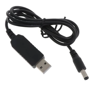 USB 5V כדי DC9V מתאם ממיר כבל USB ל-5.5x2.1 מ 