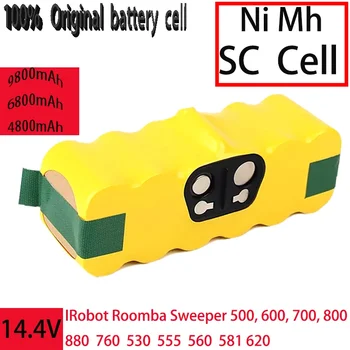 החלפת הסוללה על 14.4 V גורף, Ni Mh, 4800mAh/6800mAh/9800mAh, עבור רובוט Roomba מנקה 500, 600, 700, 800, וכו'