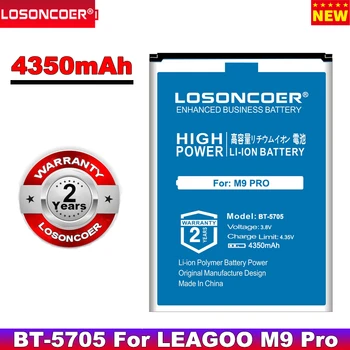 LOSONCOER 4350mAh BT-5705 סוללה עבור LEAGOO M9 Pro M9Pro טלפון נייד +מהר מגיעים