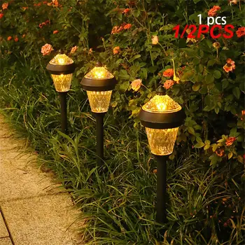 שמש גן אור LED עמיד למים גן אור חיצוני נוף המנורה על מסלול פטיו בחצר דשא קישוט תאורה