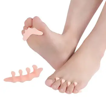 1 זוג נשים רכות טיפוח כף הרגל אצבעות Hallux Valgus מפרידים תפיחת הקלה במתקן הטיפול ברגל כלי