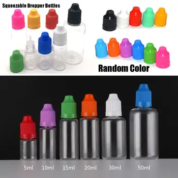 צבעוני כובע Squeezable PET פלסטיק איפור כלים טפי בקבוקים העיניים טפי בקבוקי דגימה למילוי בקבוקים