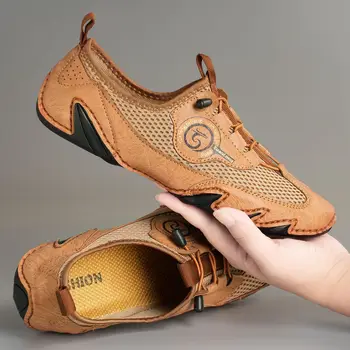 עור נעליים מזדמנים גברים נעלי ספורט 2023 חדש זכר אופנה נעלי נעלי תחרה למעלה גברים נעלי נוחות יוקרה נעלי מעצבים