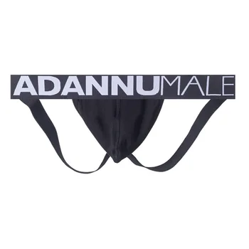 ADANNU חוטיני גברים נמוך-קו מותן כותנה לנשימה T-מכנסיים סקסי עדכני חוטיני AD7120