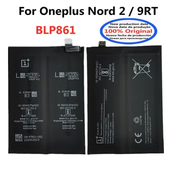 100% Orginal סוללה חדשה BLP861 סוללה 4500mAh אחת בתוספת Oneplus 1 + Nord 2 Nord2 / 9RT טלפון נייד סוללות Bateria
