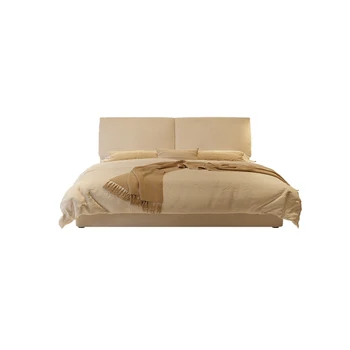 פיל האוזן מיטה זוגית, 2 מטר איטלקי מינימליסטי בד המיטה, מודרני השינה, מהרצפה עד התקרה, האור יוקרה המיטה וילה