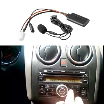 רכב Bluetooth 5.0 Aux קלט אודיו כבל מיקרופון דיבורית מתאם לחבר 8Pin עבור ניסן Sylphy Tiida הקאשקאי Geniss