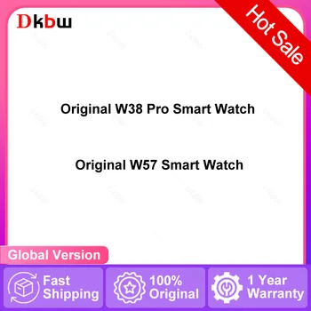 2024 W38 Pro W57 שעון חכם גברים סדרה 8 מקורי איוו 16 Pro NFC Bluetooth שיחה טעינה אלחוטית עמיד למים 45MM גדול Smartwath