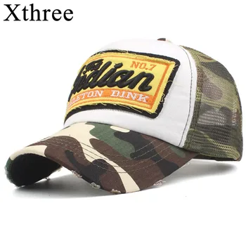 Xthree הקיץ רשת כובע בייסבול גברים כובעים לנשים Snapback Gorras גבר כובעים מזדמן היפ הופ כובעי אבא Casquette