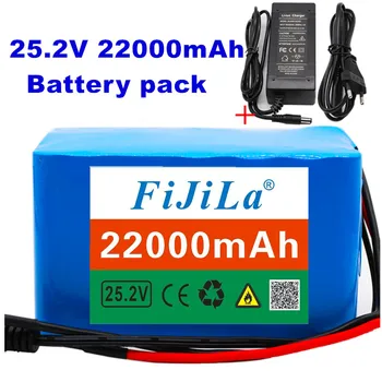 6s4p 24V 22Ah 18650 Batterie ליתיום-Batterie 25,2 v 22000mAh Elektrische Fahrrad קטנוע/Elektrische/Li ion akku-mit ladegerät