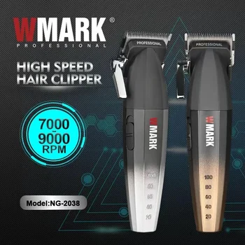 WMARK NG-2038 מקצועי חשמלי קליפר שיער, אלחוטי חשמלי קליפר שיער, גברים זקן גוזם, עיצוב שיער, כלי הגדרת תיבת