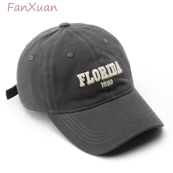 נשים כובע כותנה רך העליון כובעי הקיץ לגברים אופנה אותיות רקמה כובע בייסבול עבור גברים