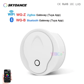 Skydance Bluetooth או Wifi אלחוטית ZigBee שער Tuya חכם החיים App תואם עם 1-5 צבע קבוע מתח בקר LED