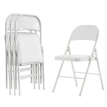 PVC עור כיסא מתקפל 330LB קיבולת משקל נוח אירוע הכסא נייד קל משקל מתקפל