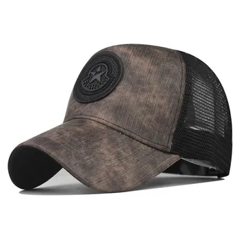 האופנה החדשה גיאומטריה רשת כובעי היפ הופ אבא כובע קיץ לנשימה Snapback אופנת רחוב עצם Casquette