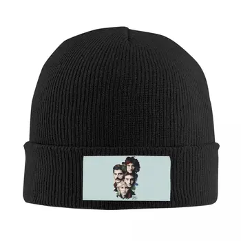 פרדי מרקורי להקת רוק Skullies כובעים כובעים מגניבים החורף חם נשים גברים לסרוג כובעים למבוגרים יוניסקס בונט כובעים