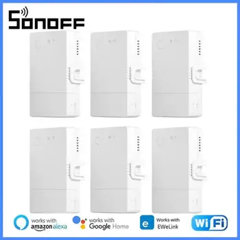 SONOFF פאו מקור 16A Ewelink Wifi חכם מד צריכת חשמל מתג הגנת עומס יתר כוח ניטור מתג אלקסה הבית של Google