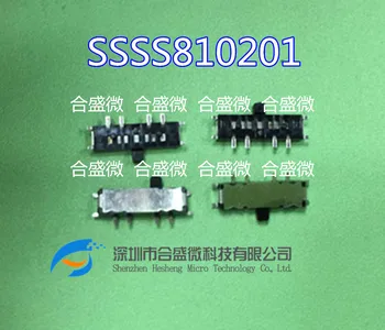 10PCS SSSS810201 SMD מפסקים 2 מיקום 8 Pin מתג הזזה
