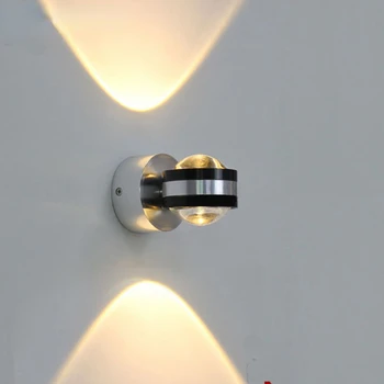 מנורת קיר Led מקורה מלון בעיצוב מודרני למעלה למטה אור קישוט הסלון, חדר השינה ליד המיטה טלוויזיה רקע מנורות קיר מנורה