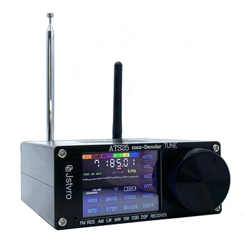 חדש Ats25max Si4732 מלא-להקת מקלט רדיו DSP מקלט רדיו עם ספקטרום סריקה DSP מקלט