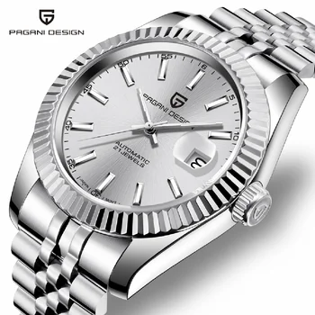 PAGANI חדשים שעונים של גברים עמיד למים 100 מ ' מכונות אוטומטיות שעון גברים יוקרתי, אופנה עסקים שעון גברים Relogio Masculino