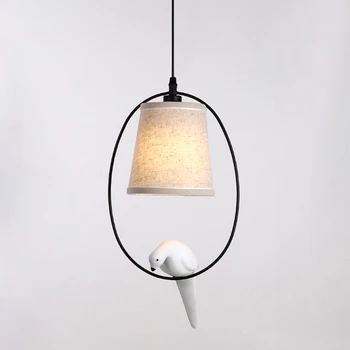 יצירתי קישוט מסעדה ציפור קטנה Pendantlamp הביתה סלון מרפסת חדר השינה תאורה השעיה E27 מנורת LED