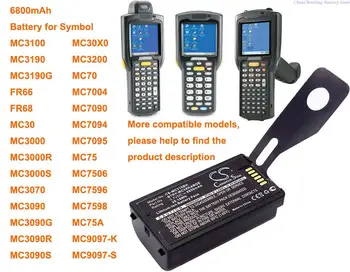OrangeYu 6800mAh סוללה עבור סמל MC3100,MC3190,MC3190G,MC30,MC3000,MC3070,MC3090,MC3000R,MC3090R,MC7004,MC7090,MC7094