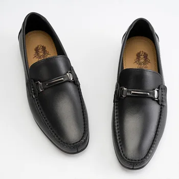 קיץ חדשה סגנון גברים רשמית להחליק על נעליים המפלגה מעצב באיכות גבוהה עור אמיתי עסקי מזדמן נעליים לגברים