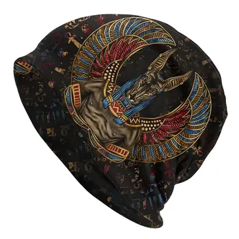מצרים העתיקה האל אנוביס ספורט דק כובעים מגניבים צבעוניים בונט באיכות גבוהה Skullies כובעים כובעים