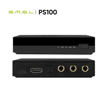 SMSL PS100 Bluetooth קול אודיו USB C DAC מגבר רב תכליתי קואקסיאליים אופטי HDMI ממיר אודיו מגבר הביתה המכונית מוסיקה